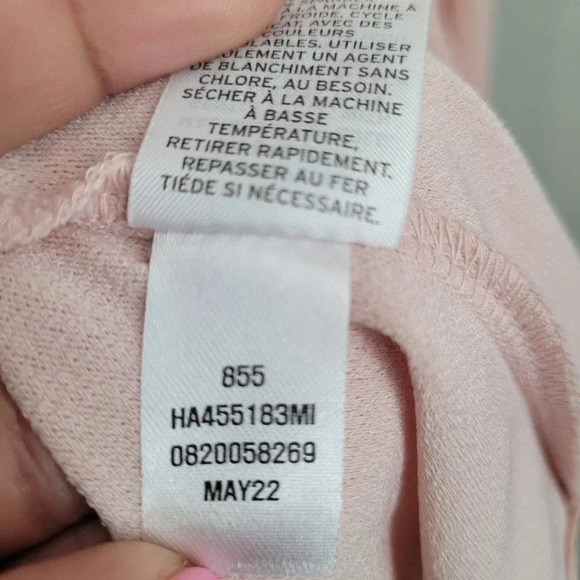 NWT Halogen Women's Wrap Dress Size XL Pink Polyester Solid Long Sleeves V-Neck - Picture 8 of 13